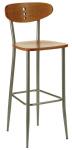 Bistro barstool oval wood